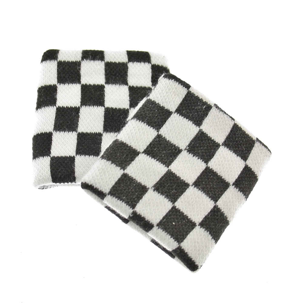 Zac's Alter Ego - Checkered Zweetband - Wit/Zwart